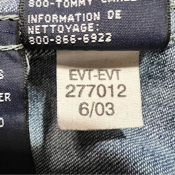 VINTAGE TOMMY HILFIGER Western Denim Shirt Medium - Picture 12 of 13